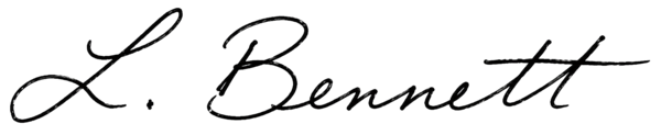 Laura Bennett signature.